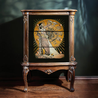 Papier Mousseline Impression Art Déco De Jugend Magazine 1900 Découp