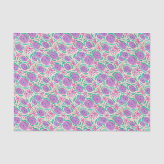 Papier Mousseline Impression Beachy Boho (Recto)