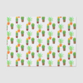 Papier Mousseline Impression Cactus (Recto)