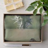 Papier Mousseline Impression Chardon et Papillon (Cadeau)