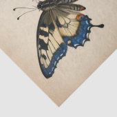 Papier Mousseline Impression Chardon et Papillon (Détail)