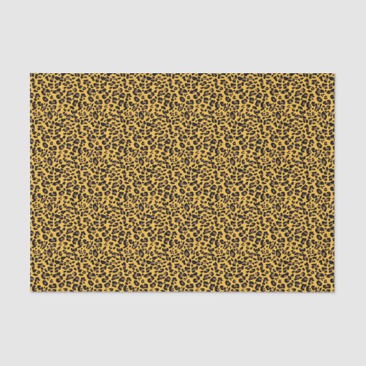 Papier Mousseline Impression Cheeta (Recto)