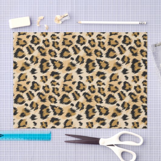 Papier Mousseline Impression Cheetah (Artisanat)