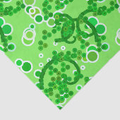 Papier Mousseline Impression Confetti Abstrait moderne, Vert citron (Détail)