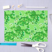 Papier Mousseline Impression Confetti Abstrait moderne, Vert citron (Artisanat)
