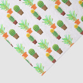 Papier Mousseline Impression de cactus (Détail)