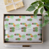 Papier Mousseline Impression de cactus (Cadeau)