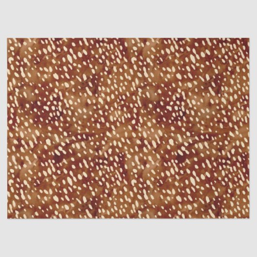 Papier Mousseline Impression de cerfs aquarelle (Recto)