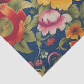Papier Mousseline Impression de fleurs italiennes Decoupage / (Détail)