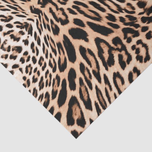 Papier Mousseline Impression de fourrure Leopard (Détail)