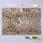Papier Mousseline Impression de fourrure Leopard (Artisanat)
