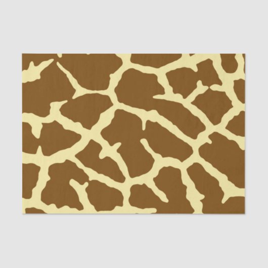 Papier Mousseline Impression de girafe (Recto)