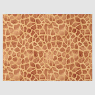 Papier Mousseline Impression de girafe aquarelle