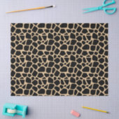 Papier Mousseline Impression de girafe Brown noire (Artisanat)