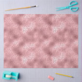 Papier Mousseline Impression de guépard pailleur rose (Artisanat)