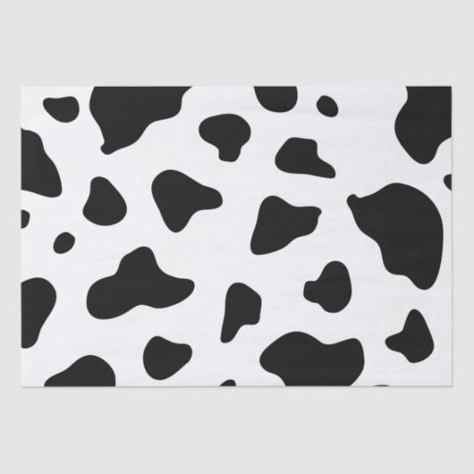 Papier Mousseline Impression de la vache (Recto)