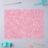 Papier Mousseline Impression de Parties scintillant rose simple (Artisanat)