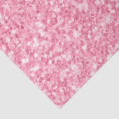 Papier Mousseline Impression de Parties scintillant rose simple (Détail)