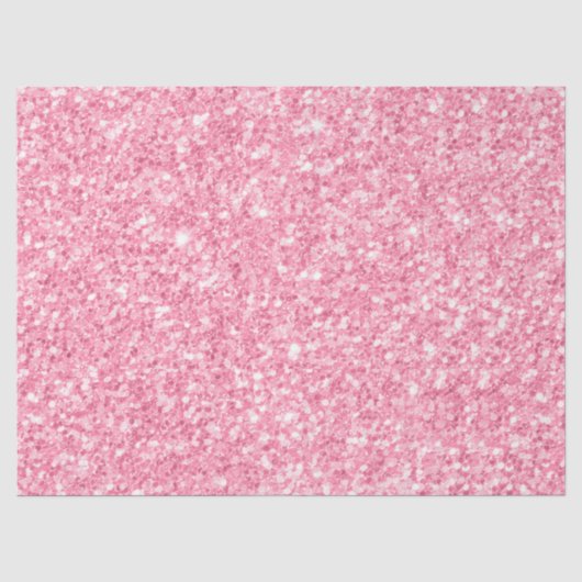 Papier Mousseline Impression de Parties scintillant rose simple (Recto)