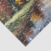 Papier Mousseline Impression de peinture automnale (Détail)