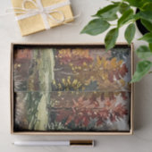 Papier Mousseline Impression de peinture d'automne (Cadeau)