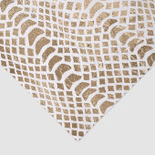 Papier Mousseline Impression de serpent blanc or (Détail)