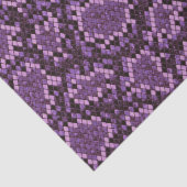 Papier Mousseline Impression de serpent violet (Détail)