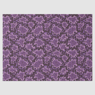 Papier Mousseline Impression de serpent violet