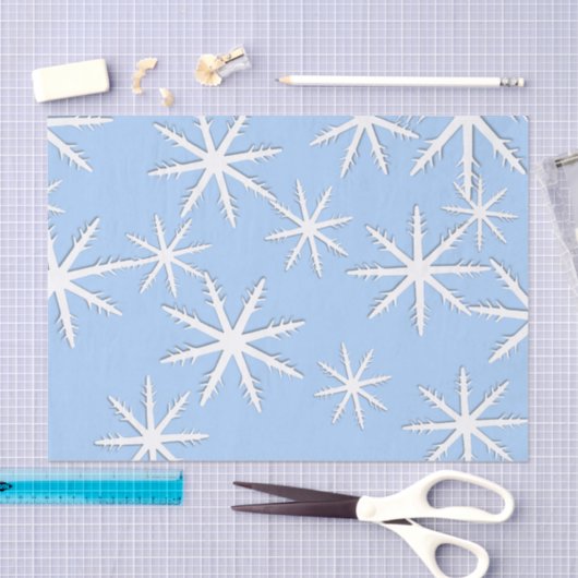 Papier Mousseline Impression de snowflacon (Artisanat)