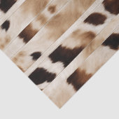 Papier Mousseline Impression de vache de ferme rustique cow-boy west (Détail)