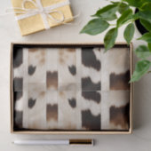 Papier Mousseline Impression de vache de ferme rustique cow-boy west (Cadeau)