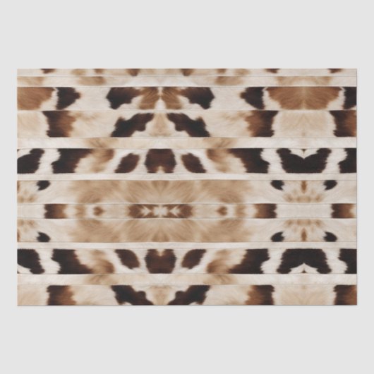 Papier Mousseline Impression de vache de ferme rustique cow-boy west (Recto)