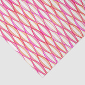 Papier Mousseline Impression du ruban du milieu du siècle - corail e (Détail)