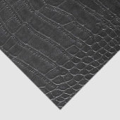 Papier Mousseline Impression en cuir d'alligator noir Faux (Détail)