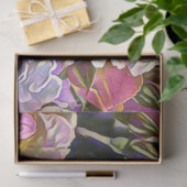 Papier Mousseline impression florale 12193 (Cadeau)