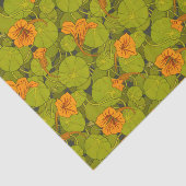 Papier Mousseline Impression florale du Nasturtium victorien 1896 (Détail)