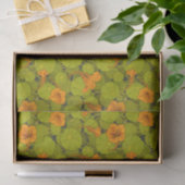Papier Mousseline Impression florale du Nasturtium victorien 1896 (Cadeau)