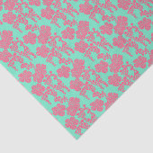 Papier Mousseline Impression florale japonaise (Détail)
