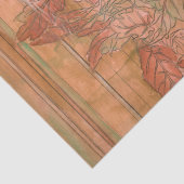 Papier Mousseline Impression florale orange moderne sur Arrière - pl (Détail)