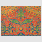 Papier Mousseline Impression florale persane décorative (Recto)