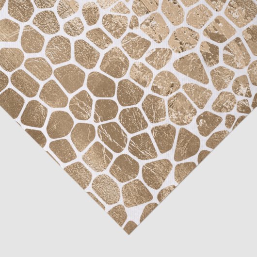 Papier Mousseline Impression Glam Gold Giraffe (Détail)