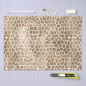 Papier Mousseline Impression Glam Gold Giraffe (Artisanat)