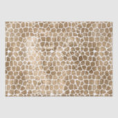 Papier Mousseline Impression Glam Gold Giraffe (Recto)