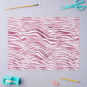 Papier Mousseline Impression Glam Pink Zebra (Artisanat)