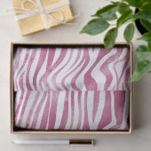 Papier Mousseline Impression Glam Pink Zebra (Cadeau)