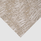 Papier Mousseline Impression Glitzy Gold Zebra (Détail)