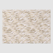 Papier Mousseline Impression Gold Zebra (Recto)