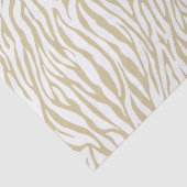 Papier Mousseline Impression Gold Zebra (Détail)