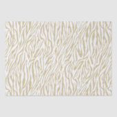 Papier Mousseline Impression Gold Zebra (Recto)