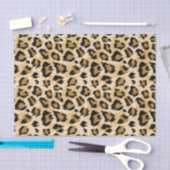 Papier Mousseline Impression guépard  (Artisanat)